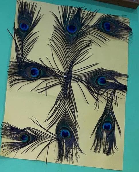 3. Peacock Feather Swastik